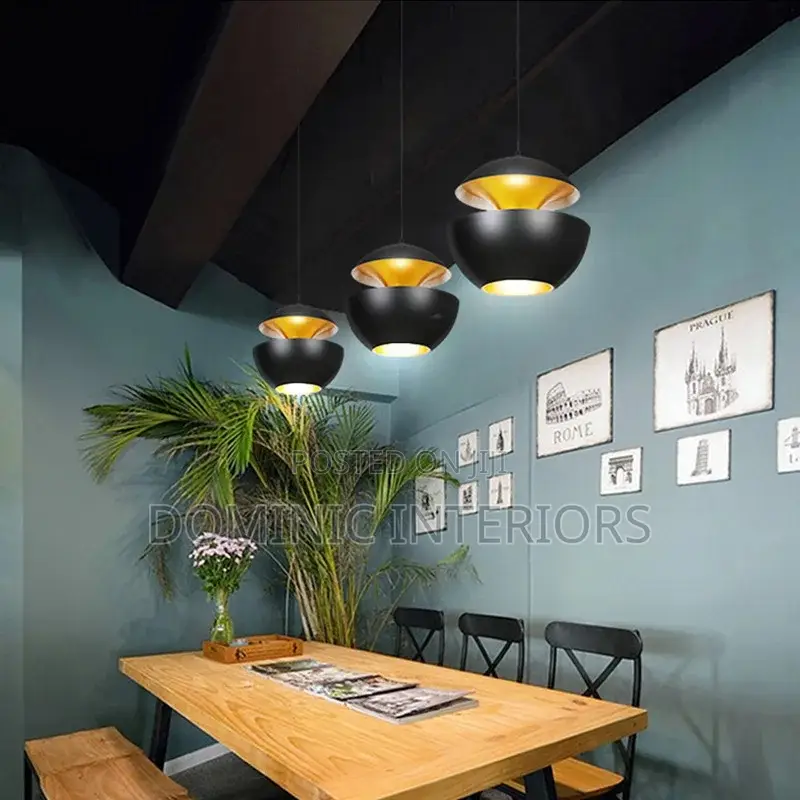 Black Desk Pendant Light