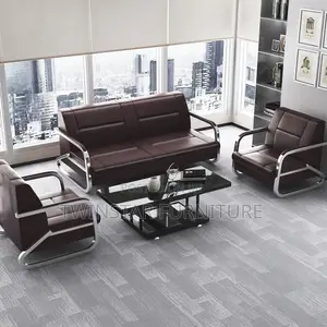 New Modern 5 Seaters Executive Office Leather Sofa Chair