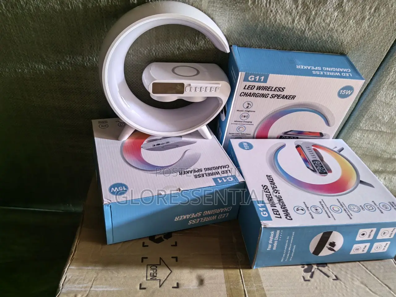 Bluetooth Speaker 4 In1 + Wireless Charger, LED Lamp,Er