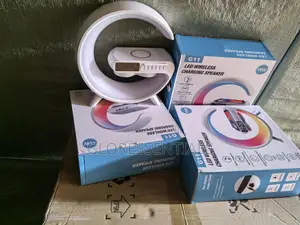 Bluetooth Speaker 4 In1 + Wireless Charger, LED Lamp,Er