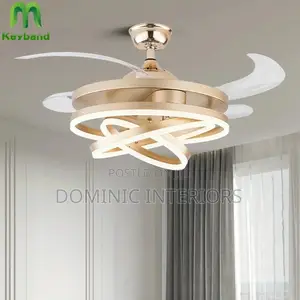 Golden Ceiling Fan Light