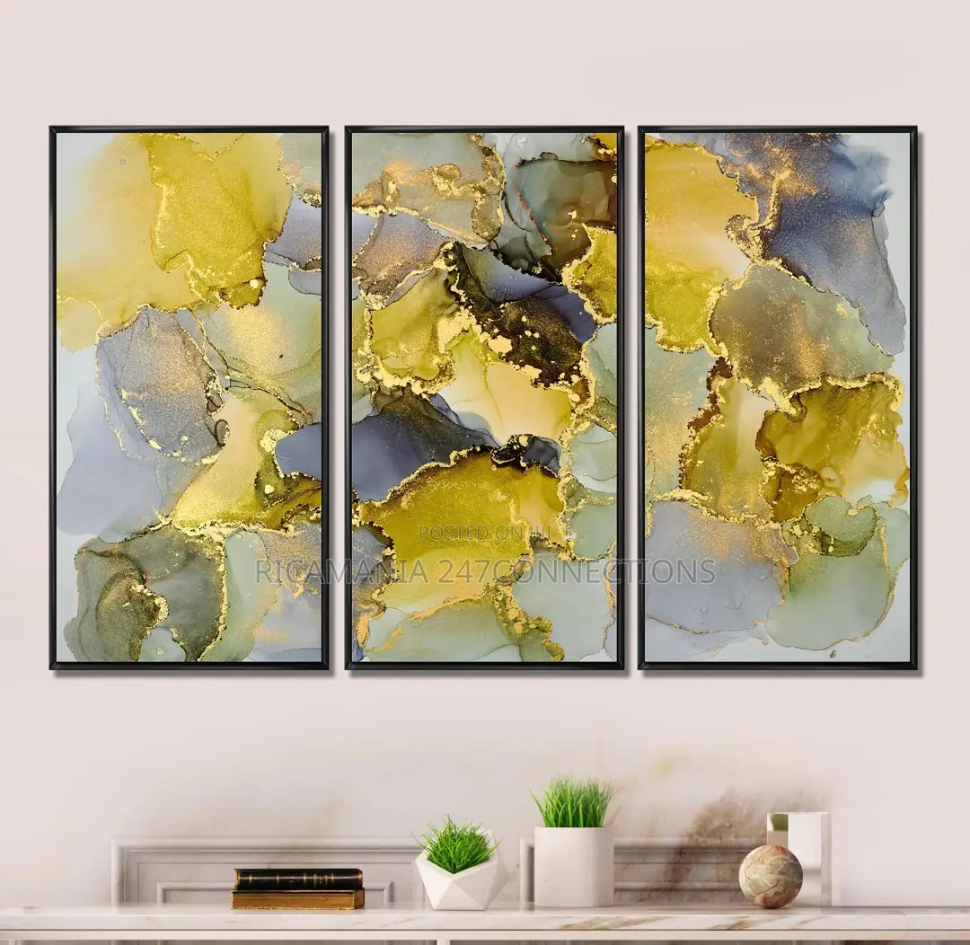3sets Abstract Painting Artwork Frames