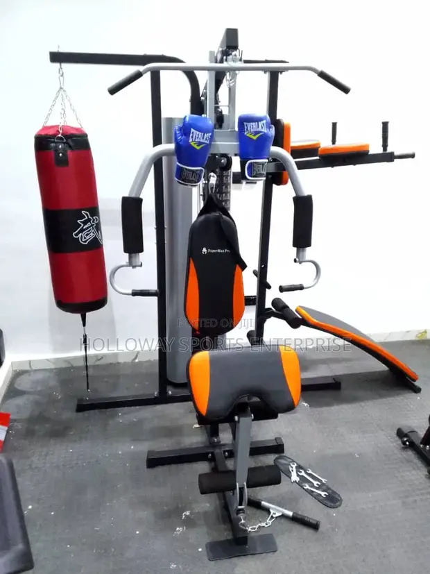 Punch Bag Station Gym Fitness Boxing Station With Punchbag And