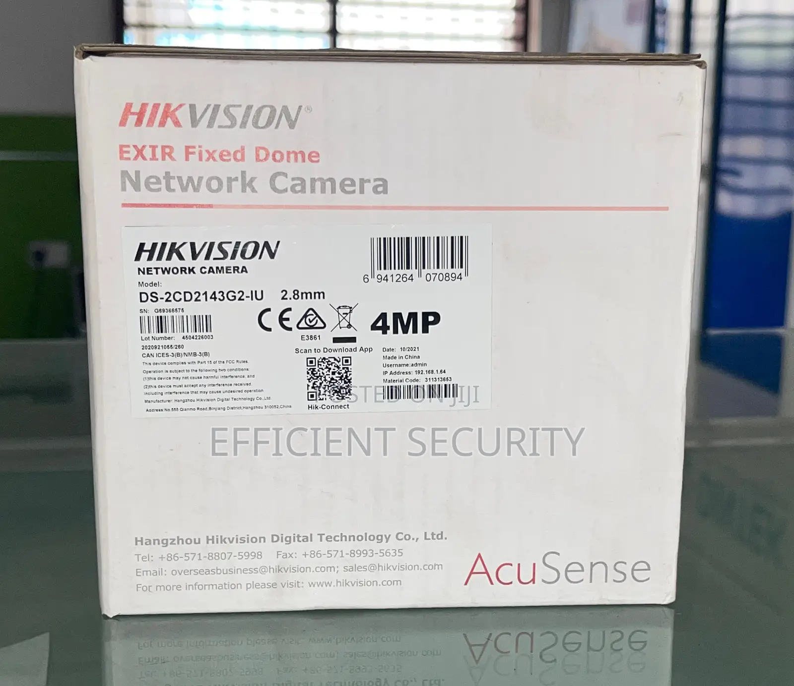 Hikvision Acusense Network Camera 4mp Indoor
