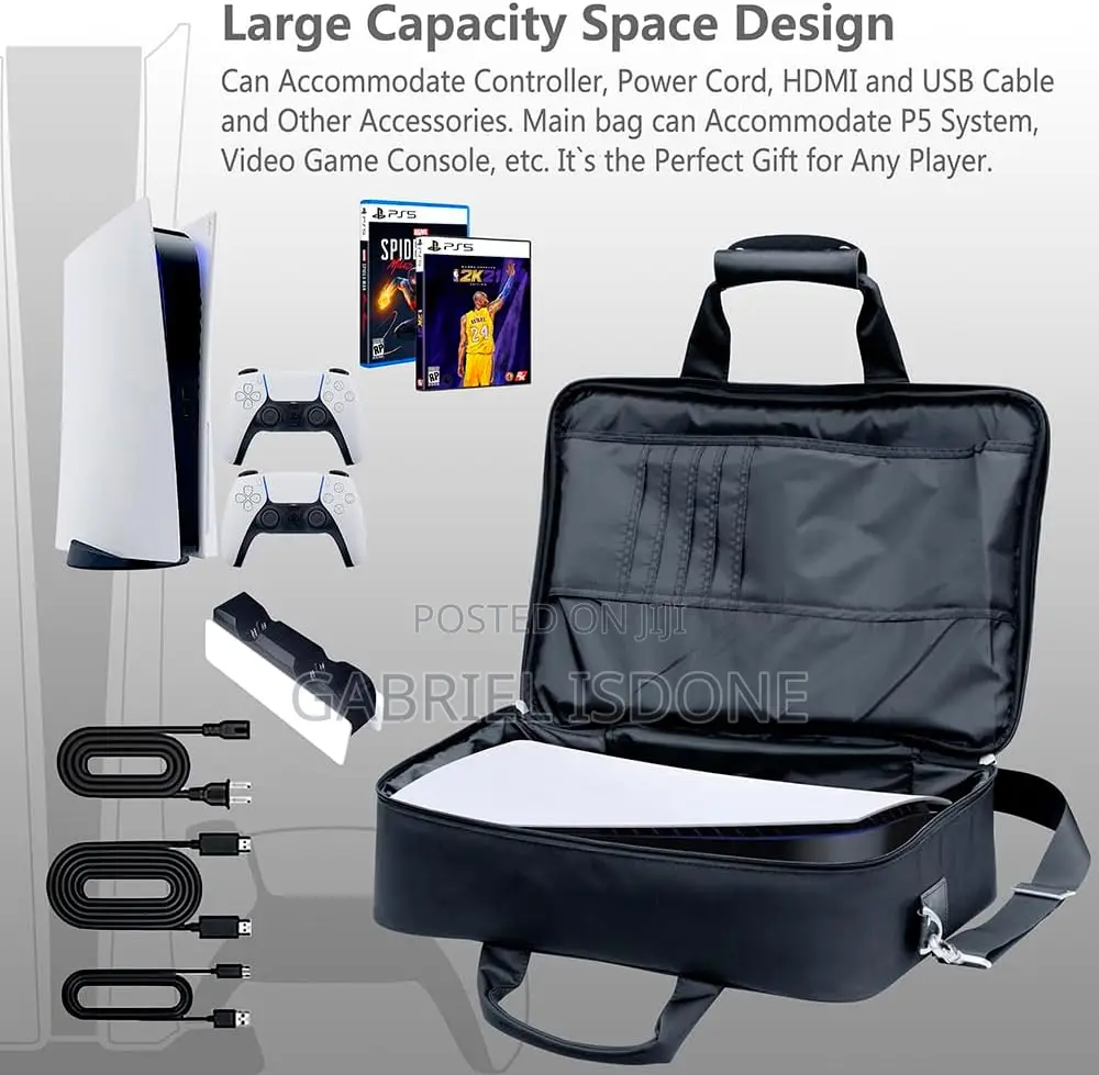 Gaming Console Carrying Case, PS5 or PS5 Carrying Bag