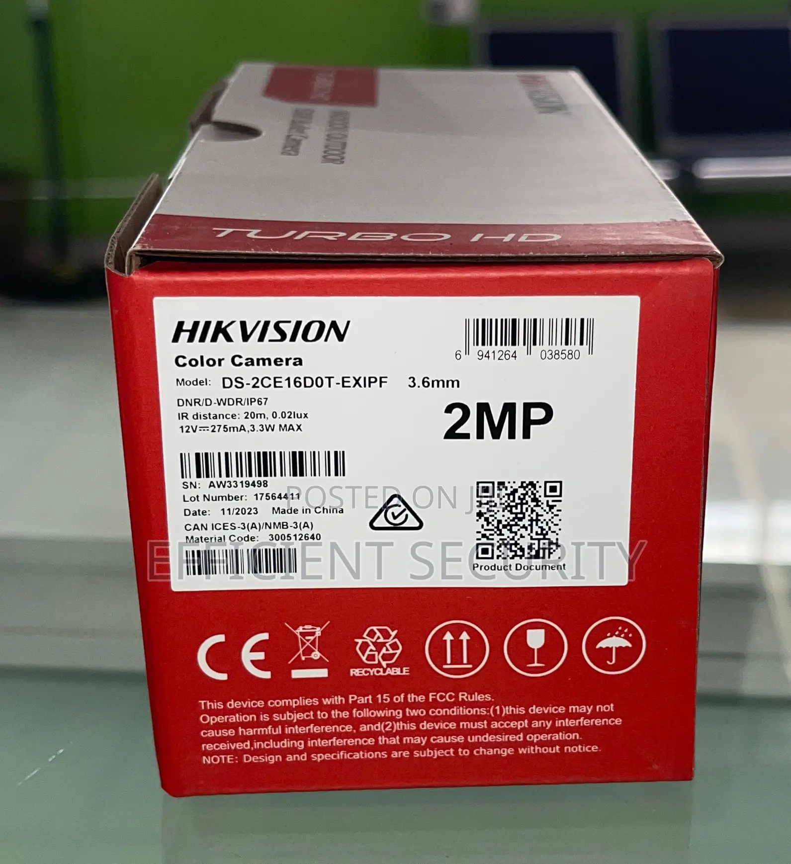 Hikvision Analog Camera, Outdoor 2mp