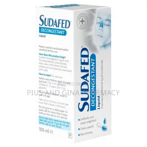 Photo - Sudafed Decongestant Liquid 100ml