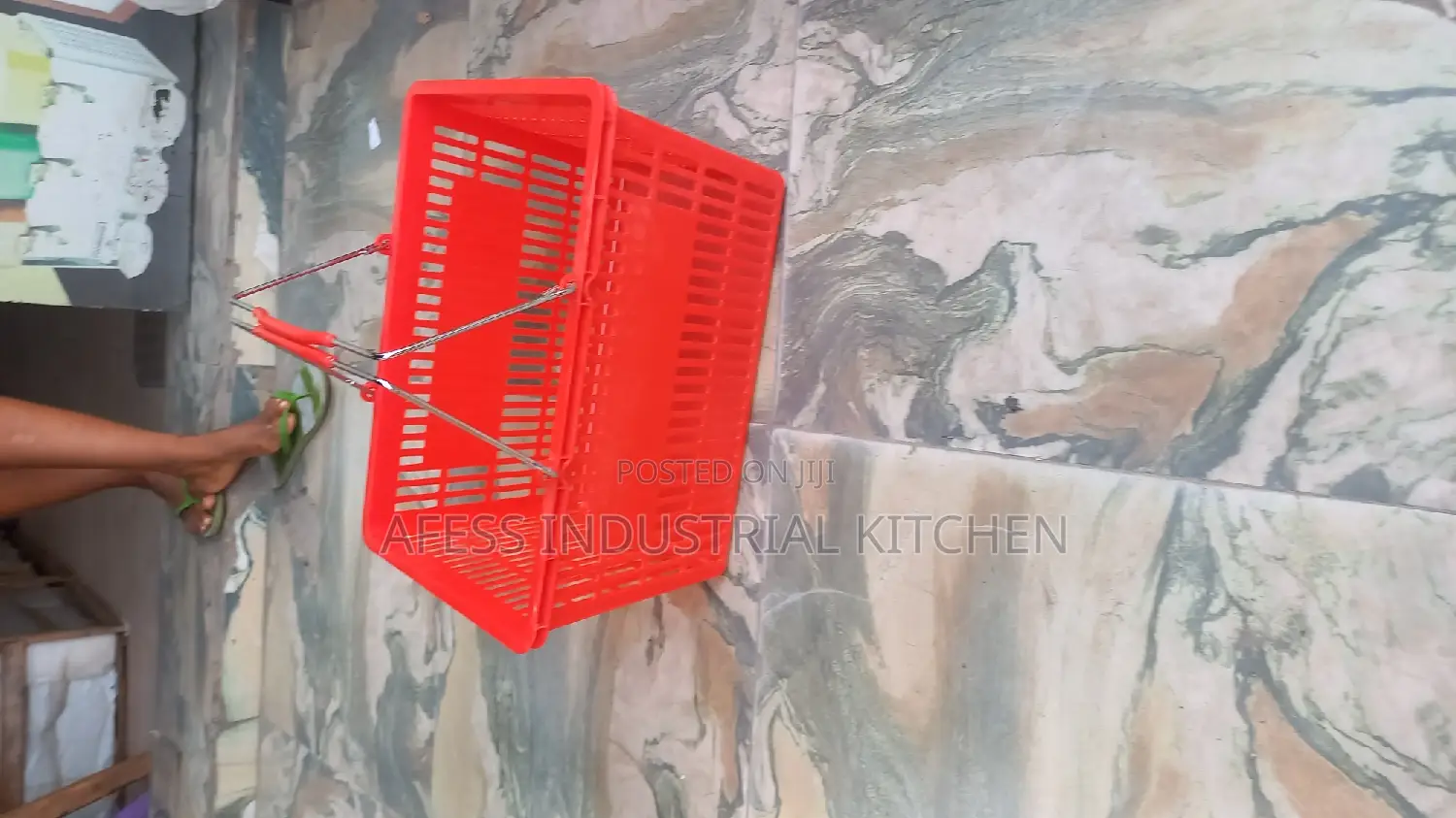 Red Supermarket Basket