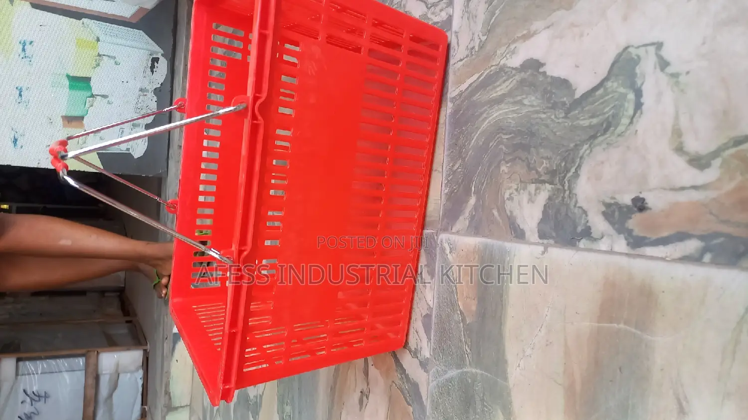 Red Supermarket Basket
