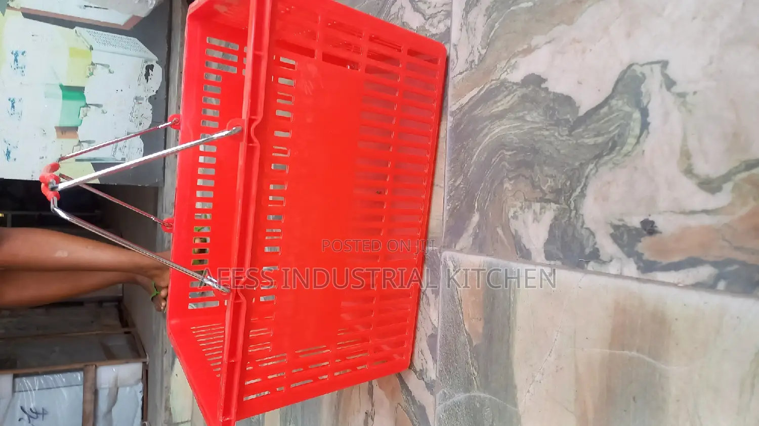 Red Supermarket Basket