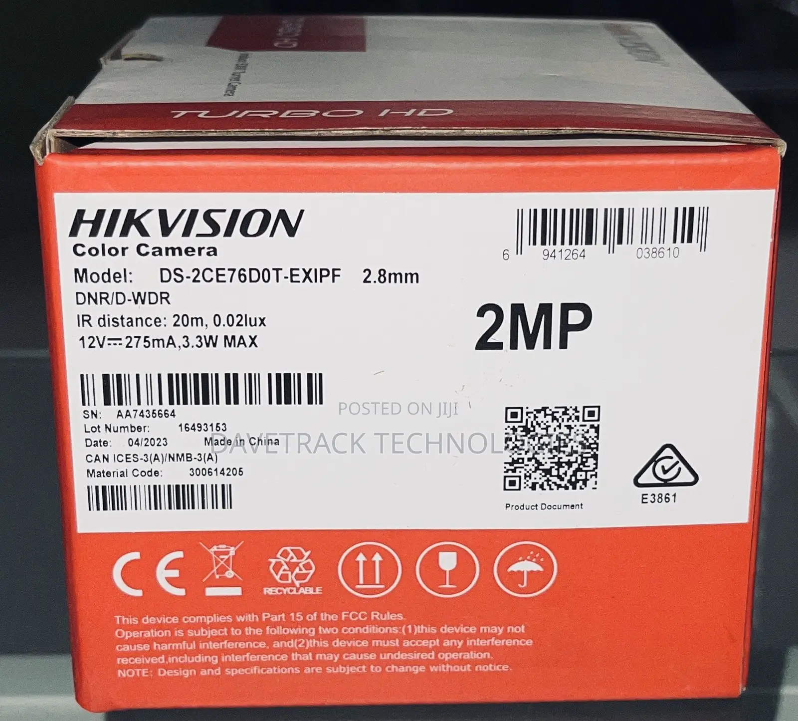 Hikvision Analog 2mp Camera Indoor