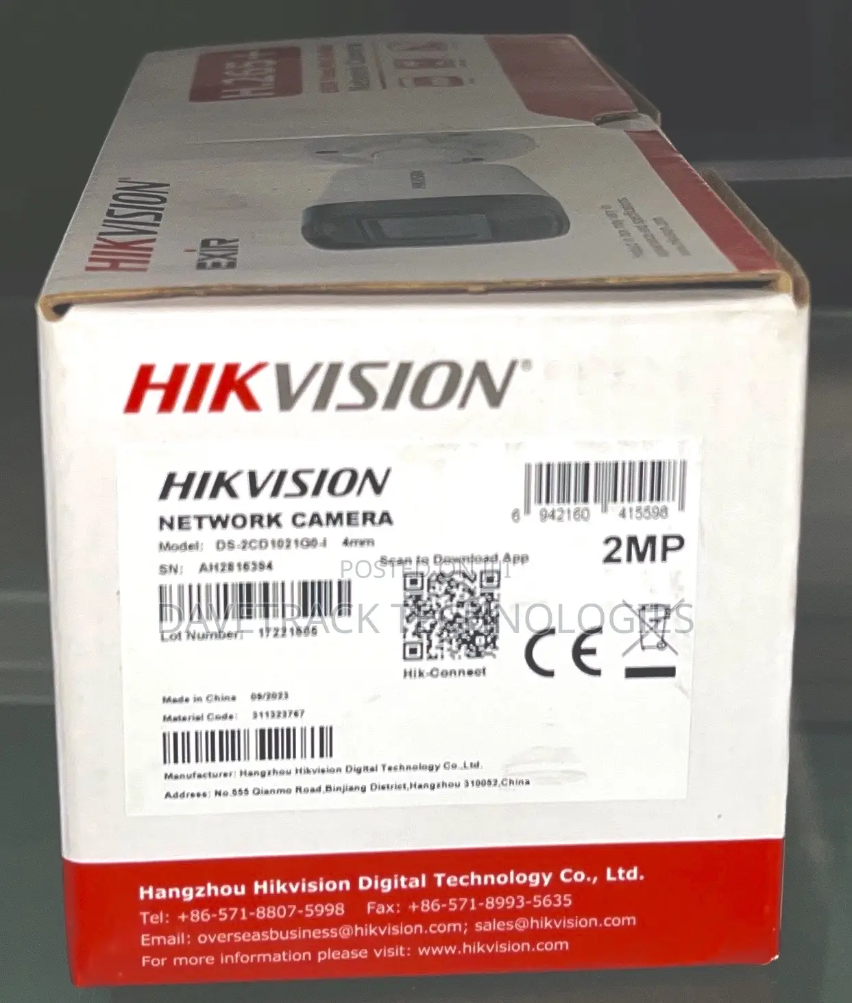 Hikvison Fixed Mini Bullet Network Camera 2mp
