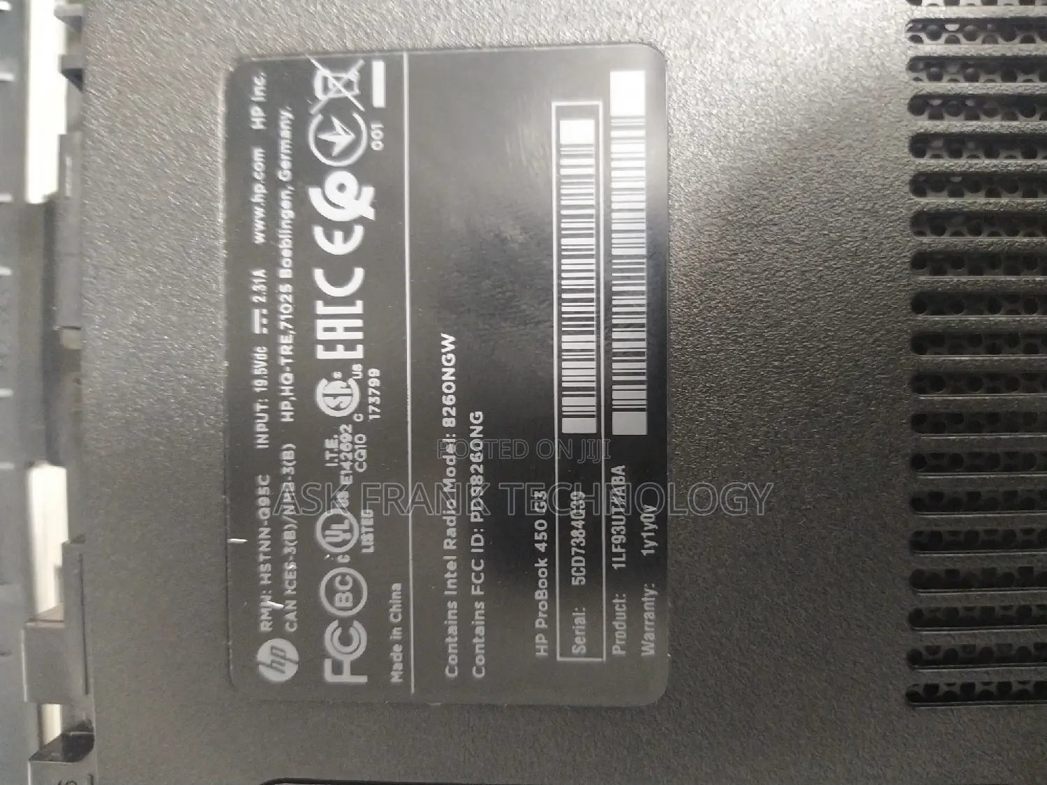 Laptop HP ProBook 450 G3 8GB Intel Core I5 SSD 500GB