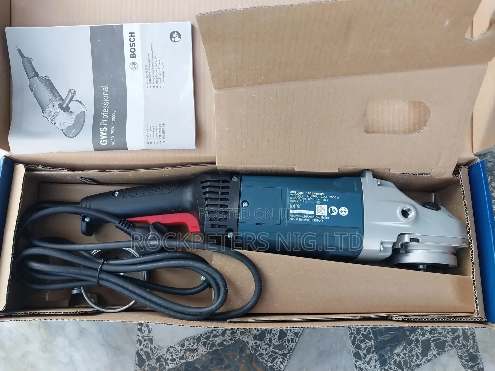 Bosch GWS 2000 (9")Professional Angle Grinder