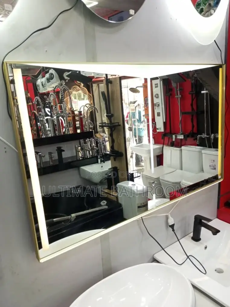 Hand Wave Gold Frame Mirror
