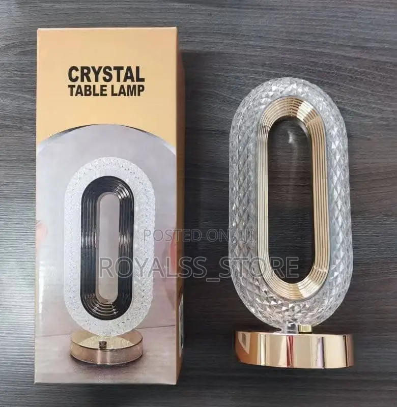 3d Rechargeable Crystal Light Home Decor/ Bedside Lamp