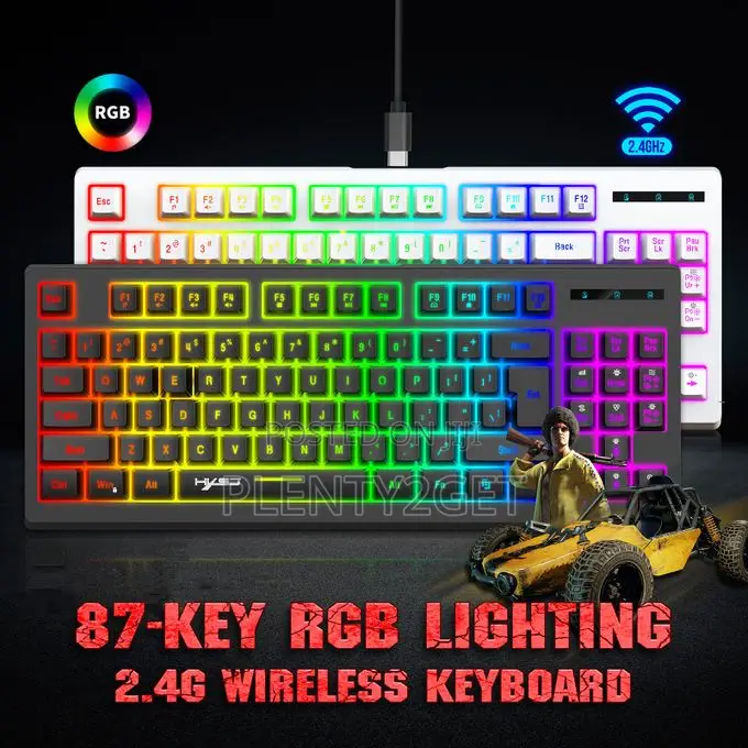 HXSJ L100 Wireless Gaming Keyboard With RGB Backlight