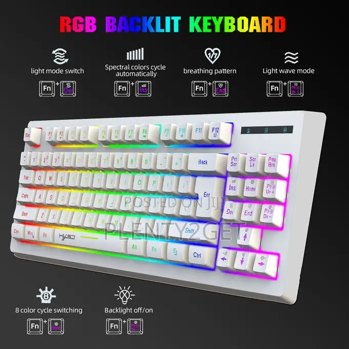 HXSJ L100 Wireless Gaming Keyboard With RGB Backlight