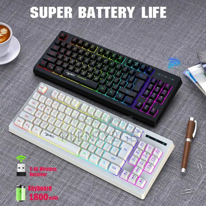 HXSJ L100 Wireless Gaming Keyboard With RGB Backlight