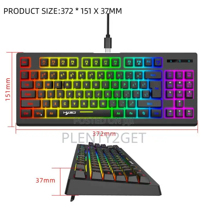 HXSJ L100 Wireless Gaming Keyboard With RGB Backlight