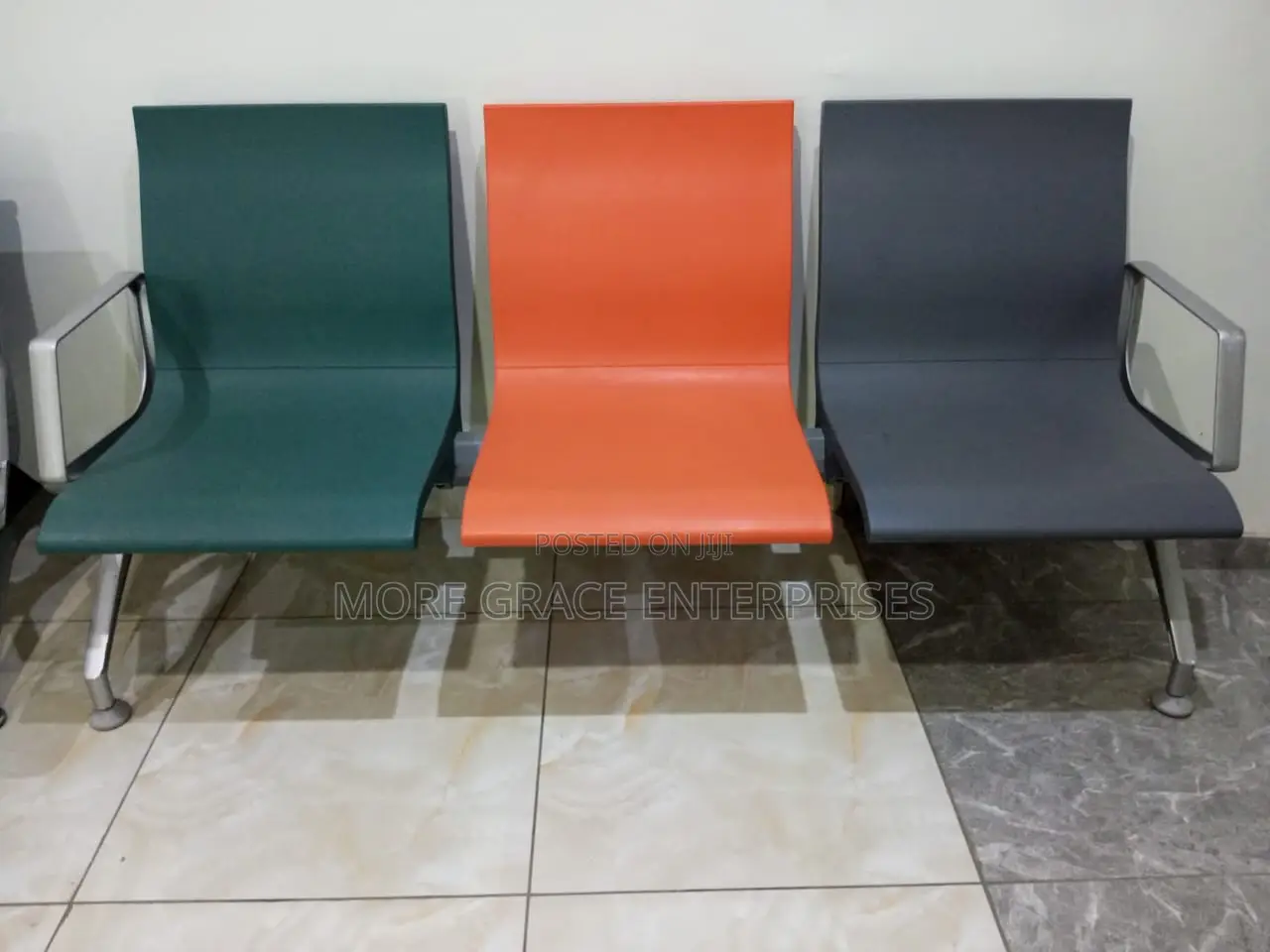 3 in 1 Multi Coloure Reception and Awaiting Chair
