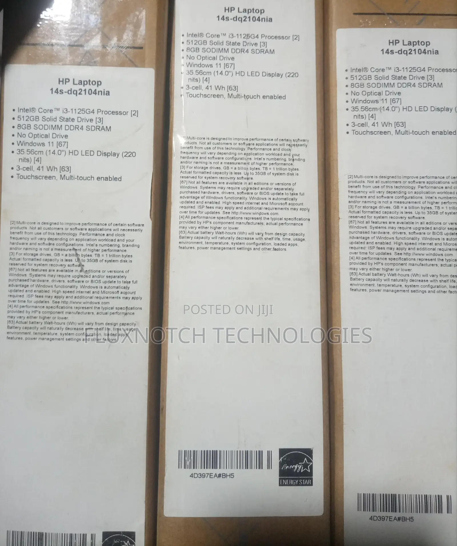 New Laptop HP 14S 8GB Intel Core I3 SSD 512GB
