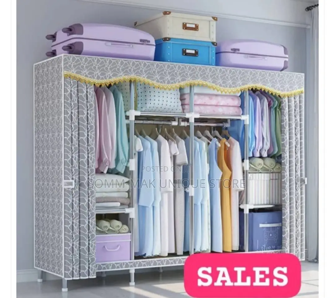 4 Column Strong Mobile Wardrobe