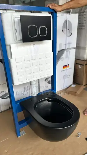 Black Wall Hug Water Closet