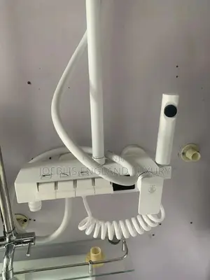 White Shower Time With Temperature Reader