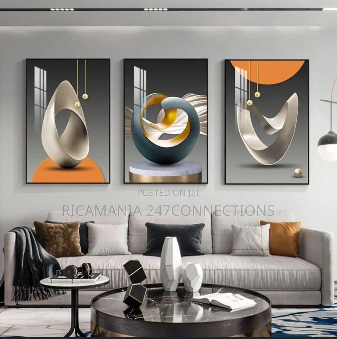 Three in One Abstract Artwork Frames