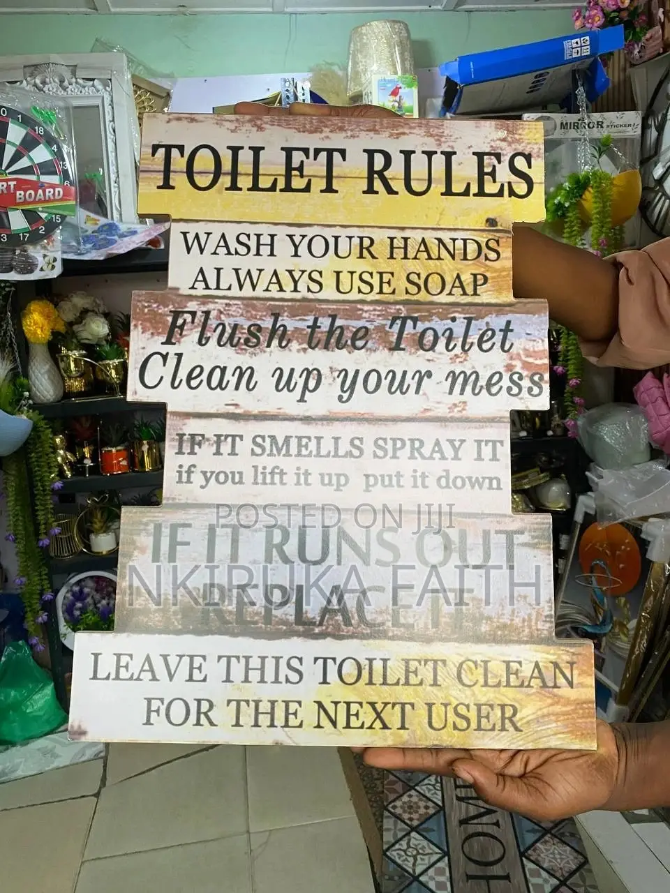 Toilet Rules Frame