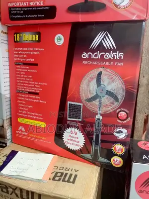 18 Inches Andrakk Deluxe Rechargeable Fan