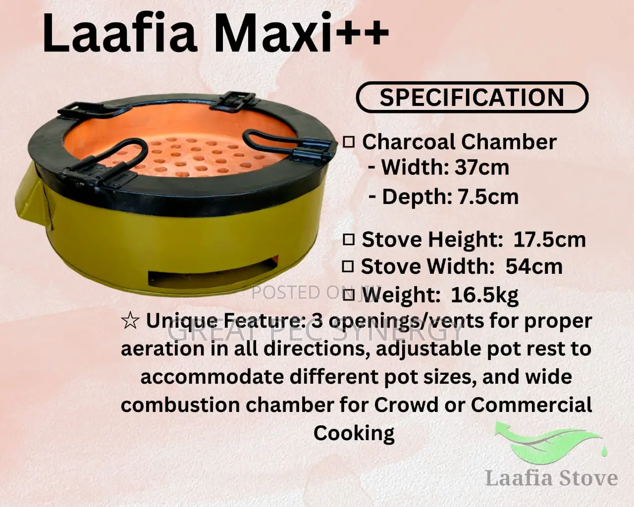 Extra Large Charcoal Stove