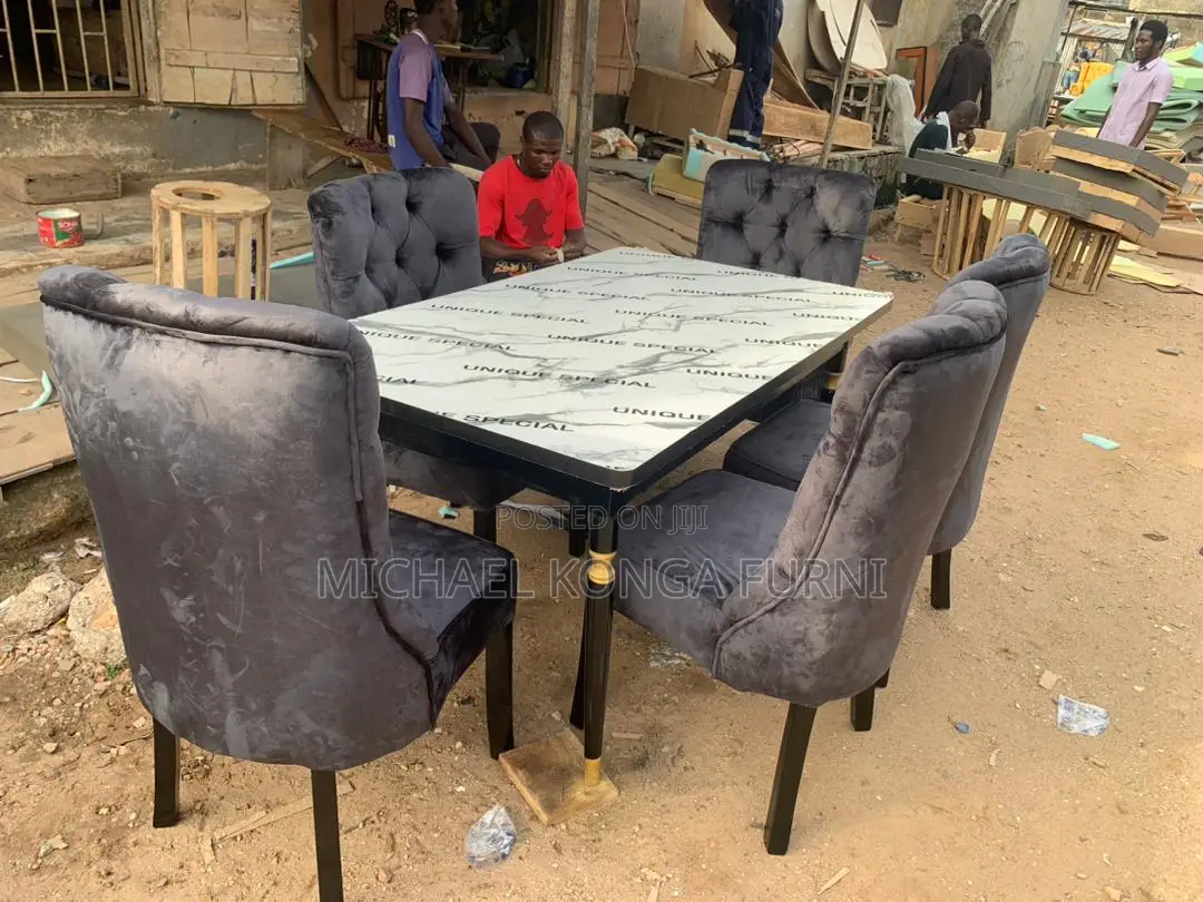 6 Seater Dinning With Marble Top