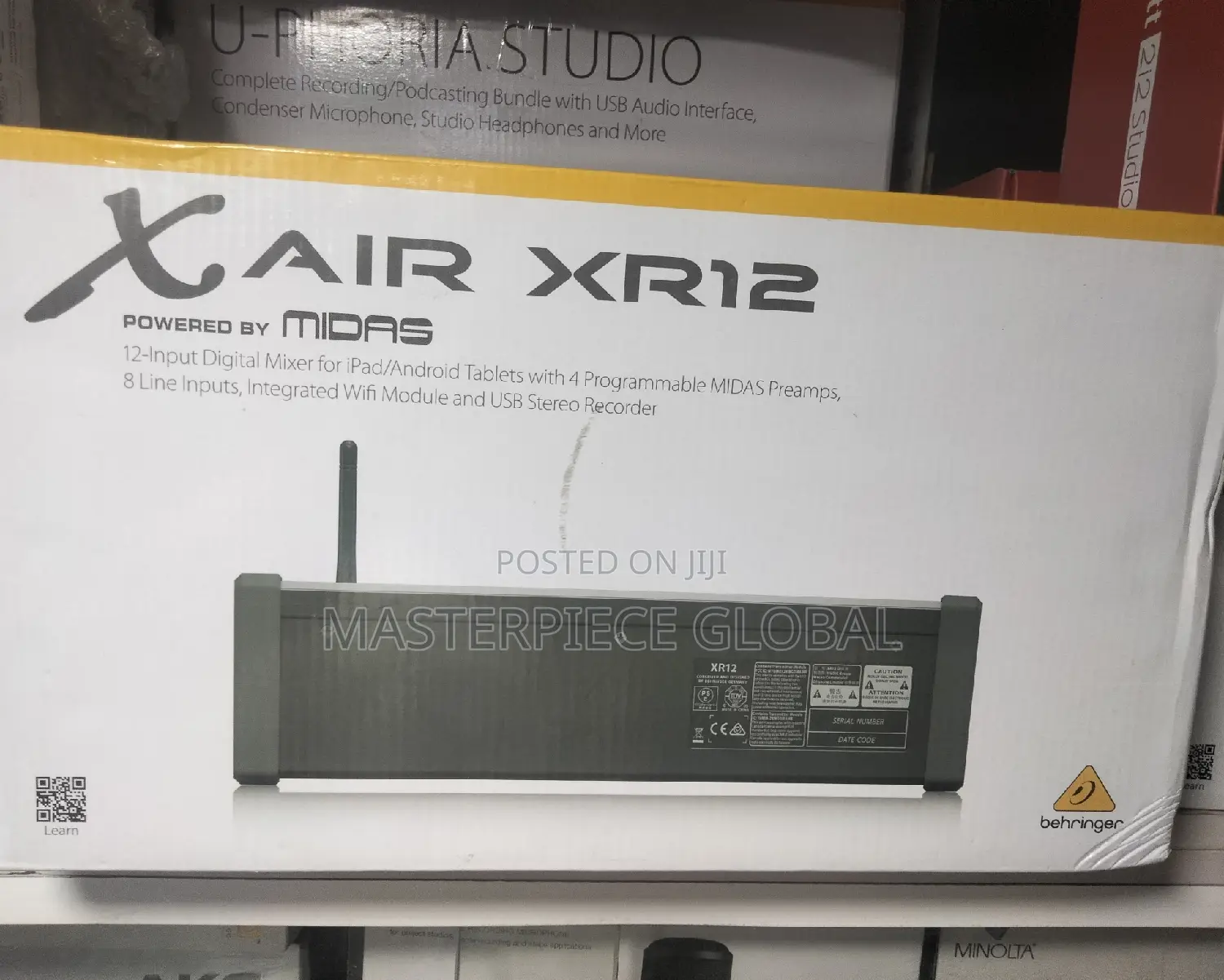 Xair Midas 12 Input Digital Mixer for iPod/Android Tablets
