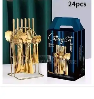 Cutlery Set - Gold -24 Pieces