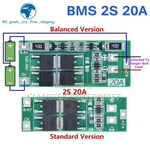 TZT 2S 20A 7.4V 8.4V 18650 Lithium Battery Protection DIY
