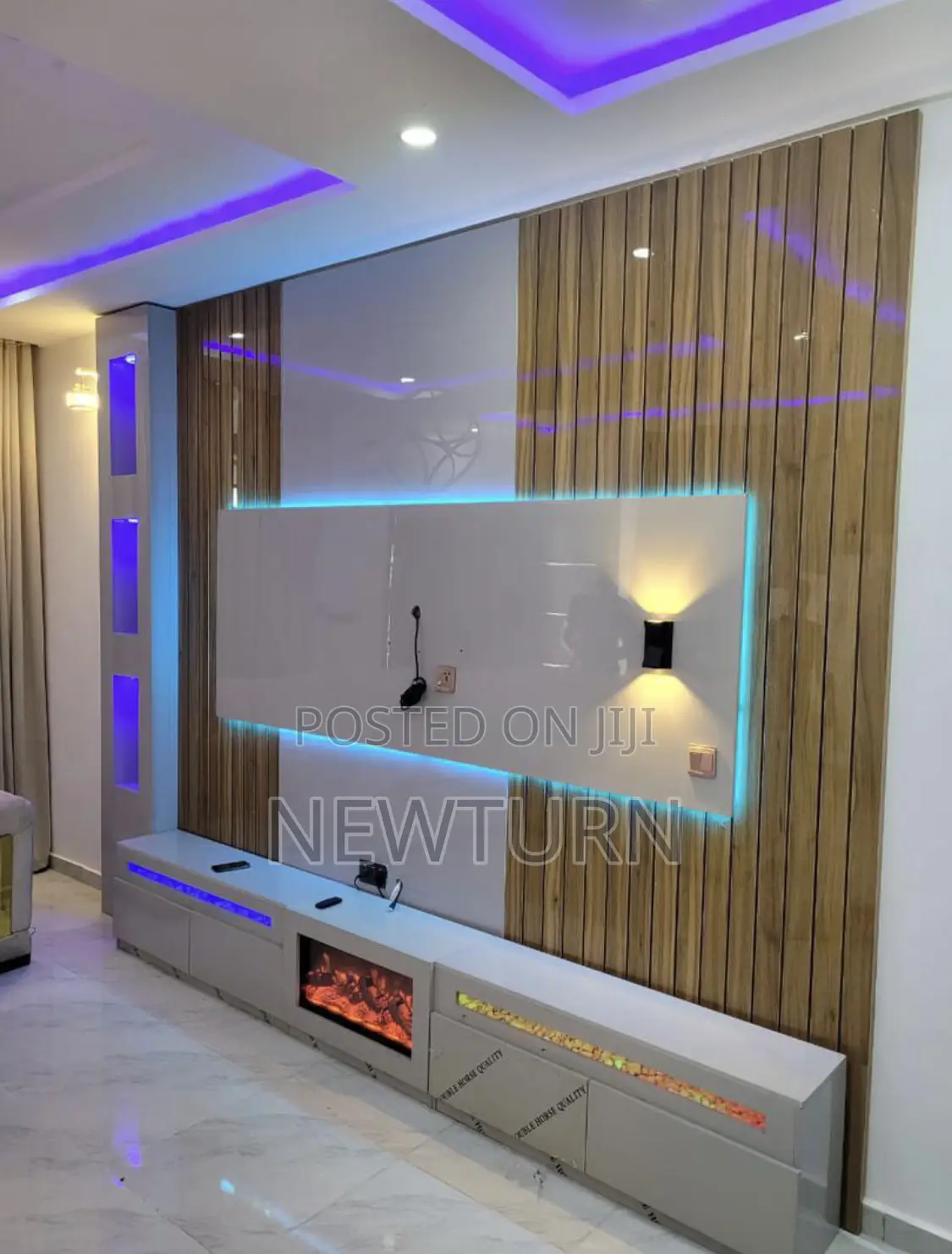 Wall Tv Console With Fireplace.