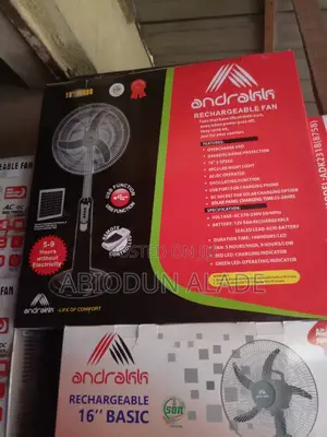 18 Inches Andrakk "TURBO" Rechargeable Fan