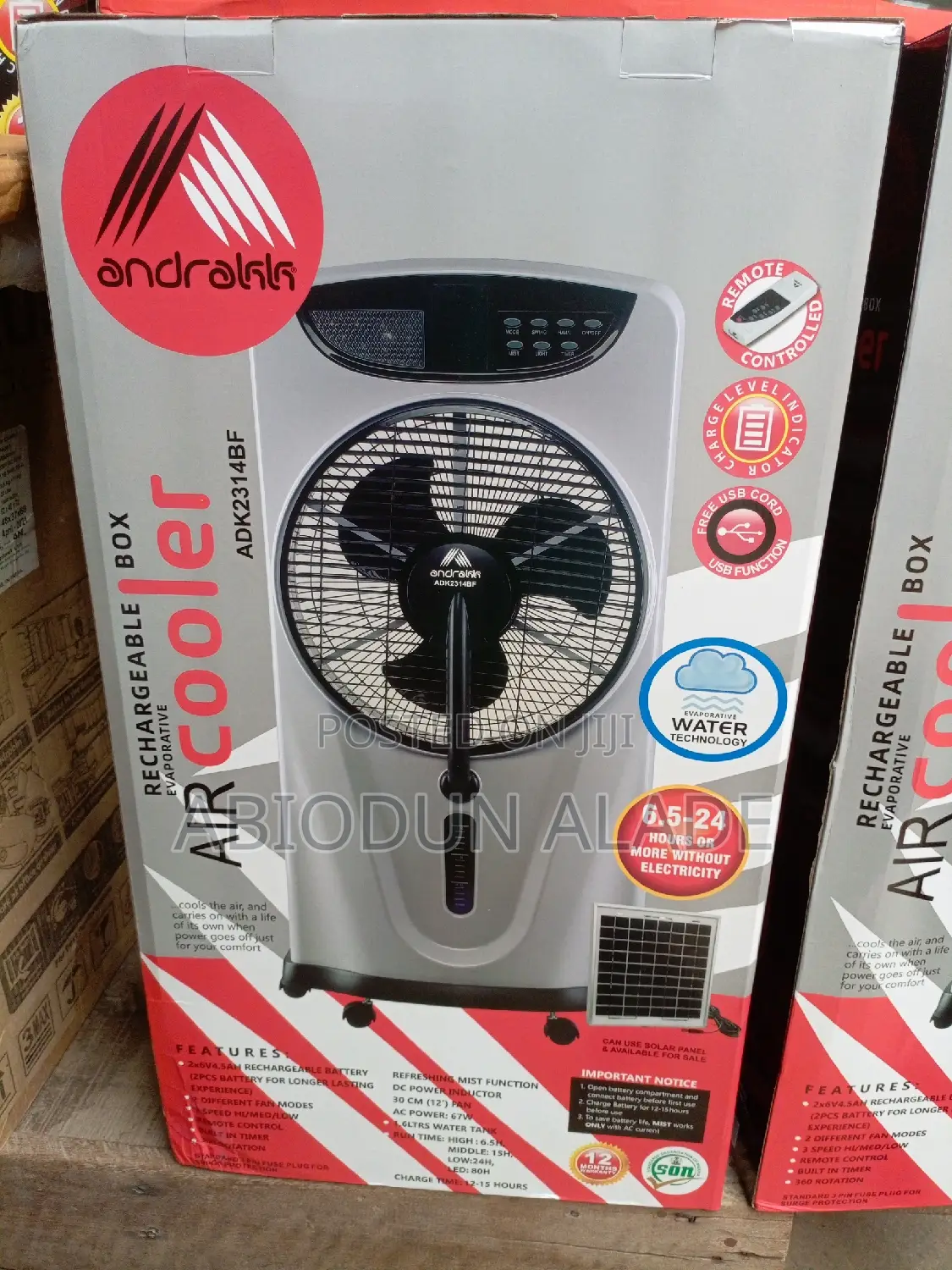 Andrakk Rechargeable Mist Fan