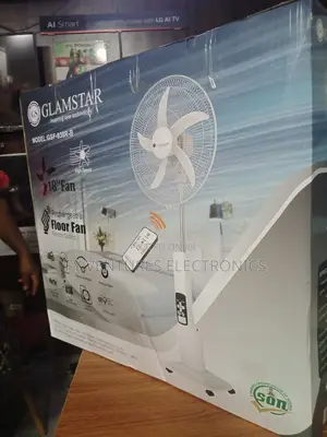 18" Glam Star Rechargeable Fan With Five Blades