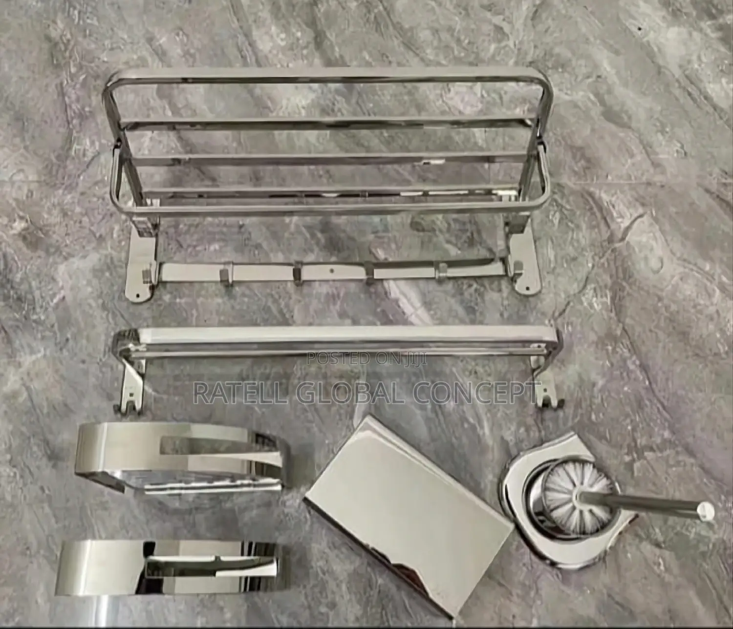 Heavy Guage Bathroom Accessories Set