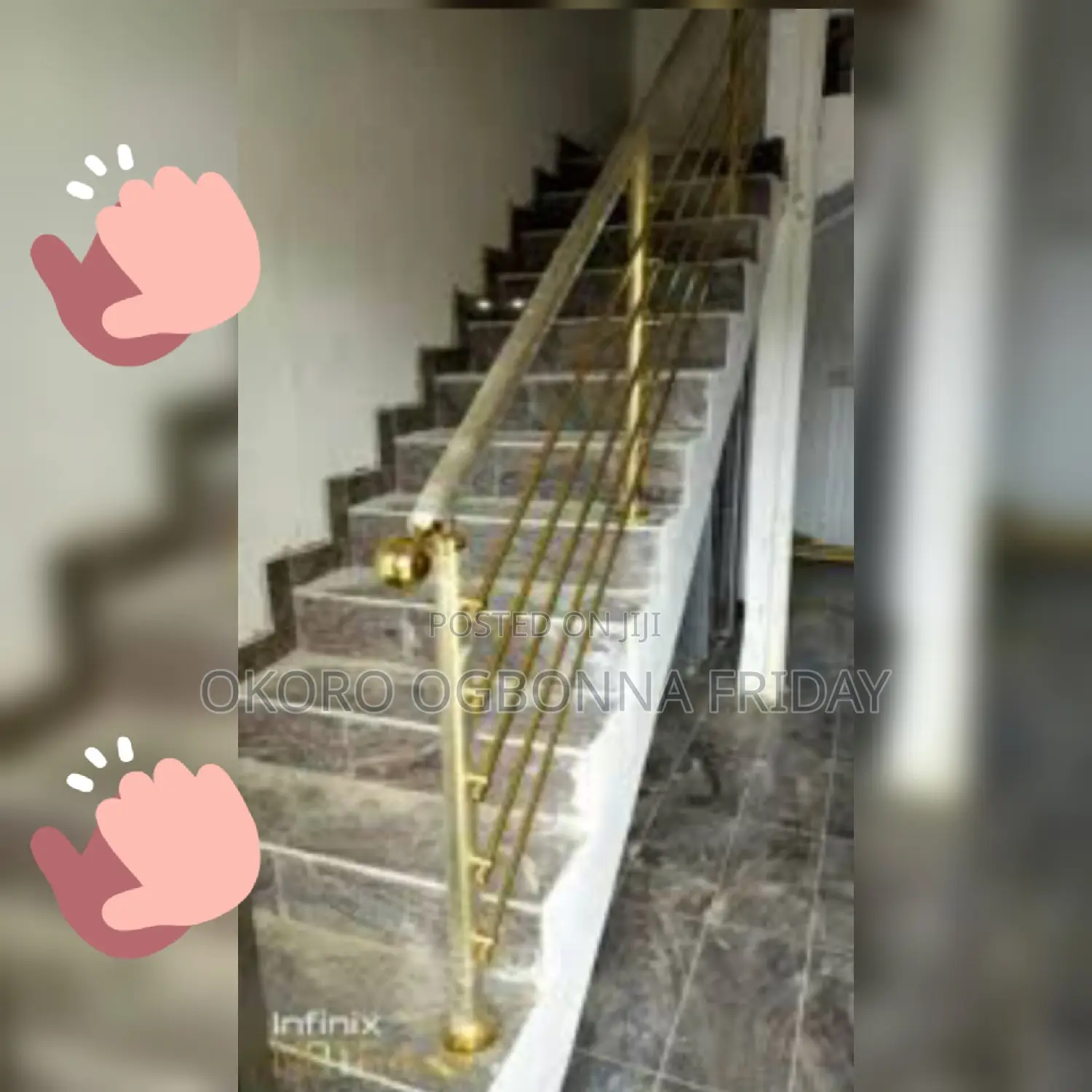 Gold Stainless Handrail