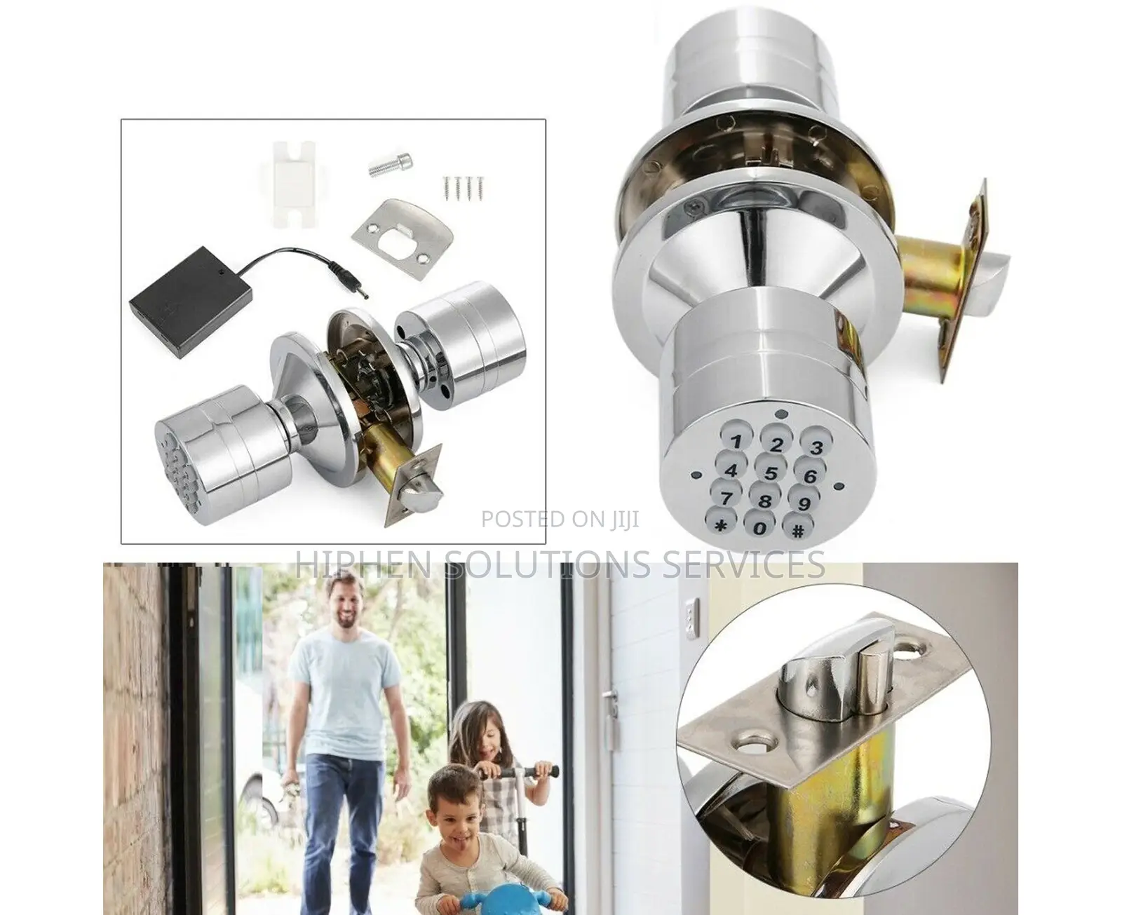 Portable Digital Electronic Code Door Lock Keyless
