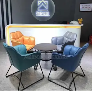 4 in One Leather Chairs With Center Table