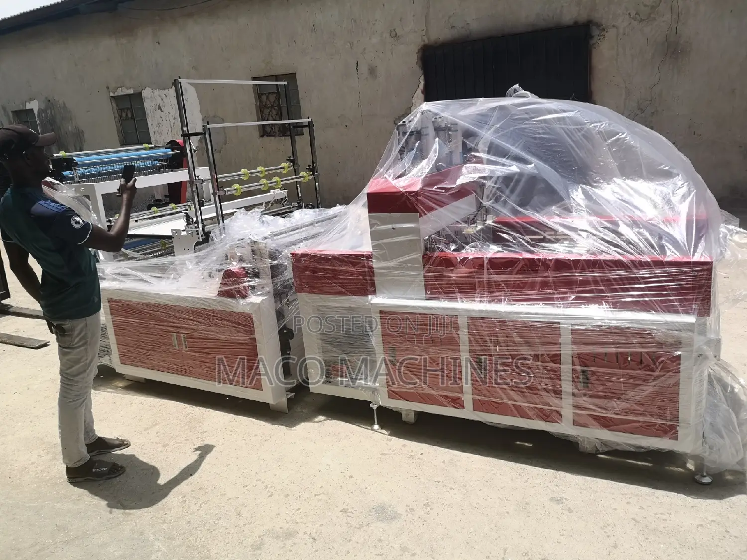 Double Deck Bag Making Machine With Auto Punching Machine