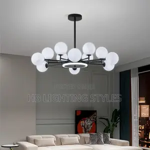 Modern and Simple LED Living Room Moon Light