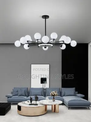 Modern and Simple LED Living Room Moon Light