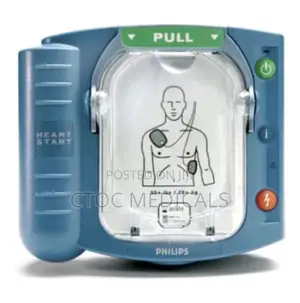 An AED(Automated External Defibrillator, )
