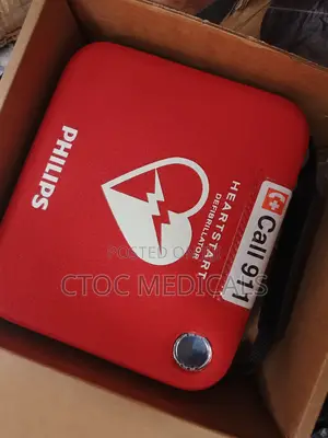 An AED(Automated External Defibrillator, )